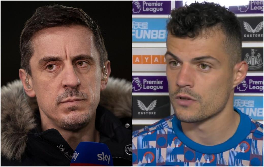 „On był hańbą” – Gary Neville uderza gwiazdę Arsenalu za komentarze po porażce w Newcastle