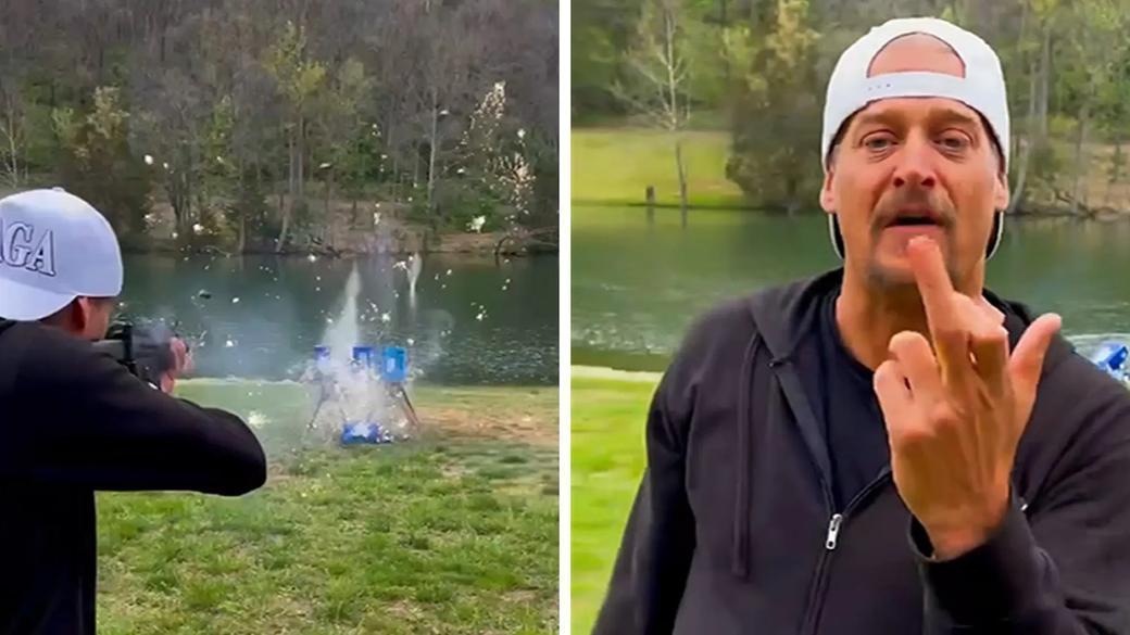 Kid Rock wystrzeliwuje puszki Bud Light… Reagując na współpracę osób transpłciowych