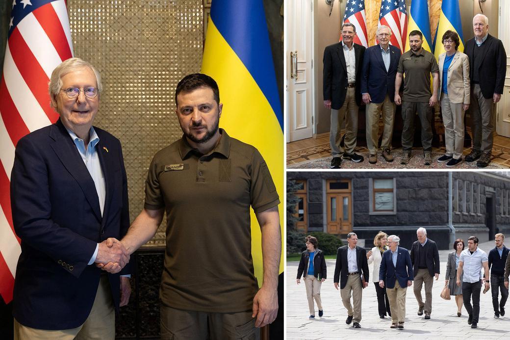 Mitch McConnell, Republikanie odwiedzają Kijów, gdy Rosja grozi Zachodowi ekspansją NATO