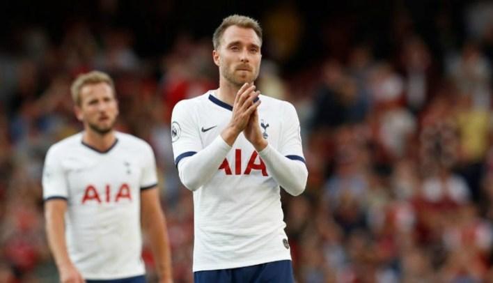 tottenham eriksen clapping